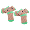 2 Pairs Plush Dog Teething Socks M140