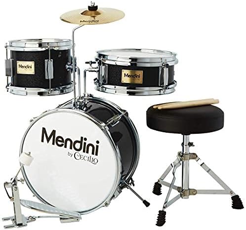 Kids Drum Set with 4 Drums, Drumsticks, Drummer Seat J515759