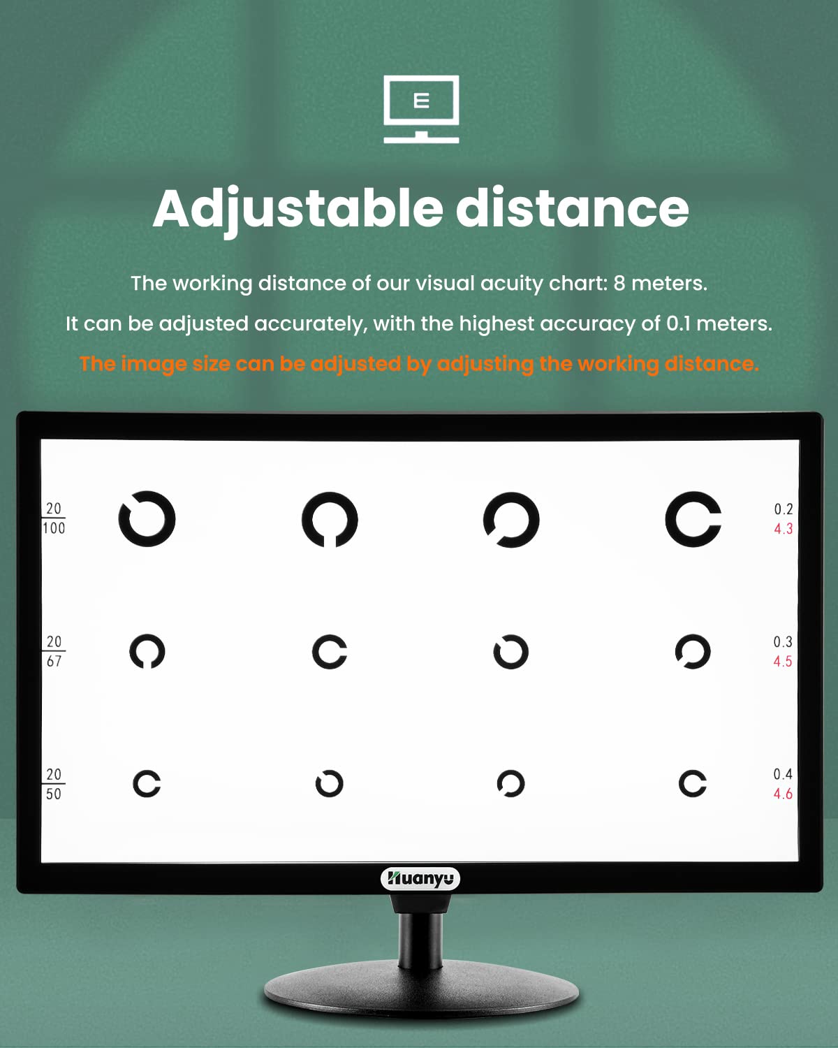 23inch LCD Electronic Eye Charts with Remote R76255