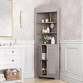 Taupe Tall Corner Cabinet C890404