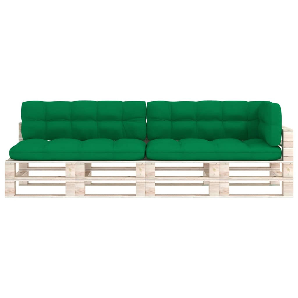 Set of 5 Green Fabric Pallet Sofa Cushions P193750