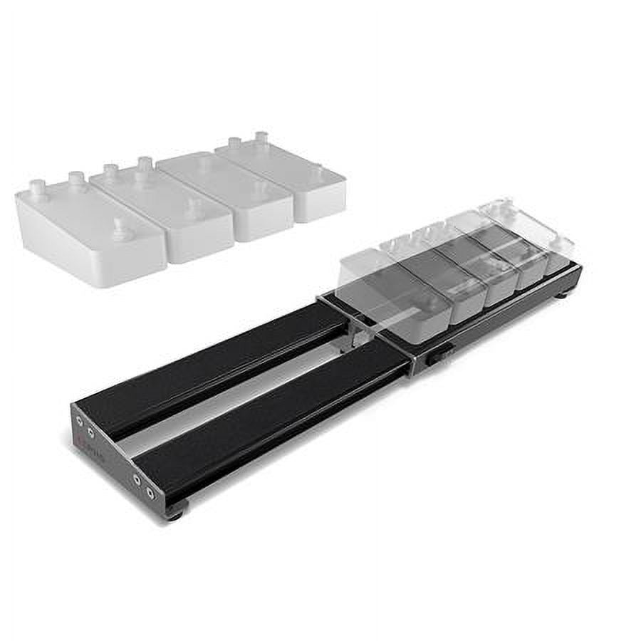 Black Telescopically Expanding 2-Rail Pedalboard System B22936