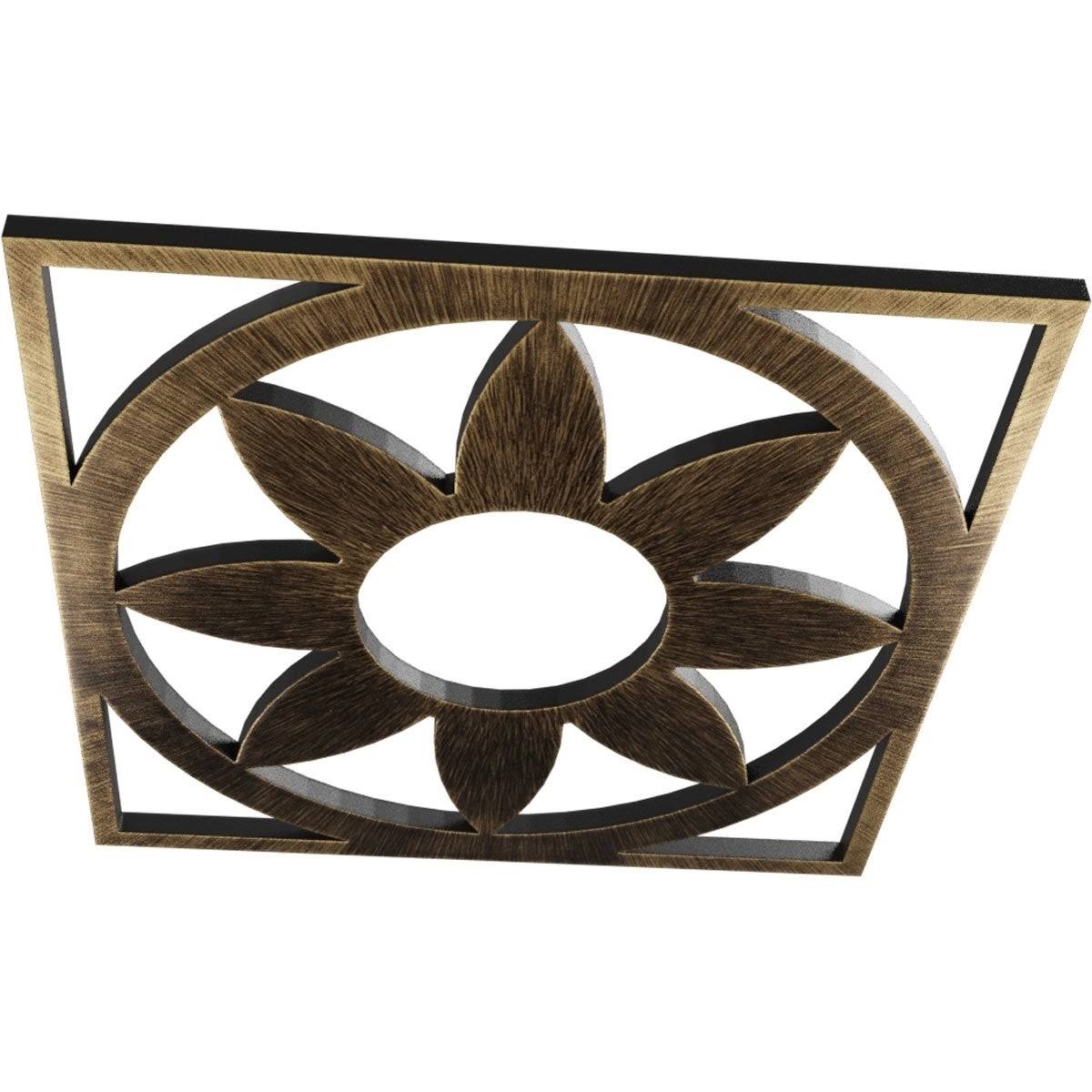 Antiqued Warm PVC Pierced Ceiling Medallion V689