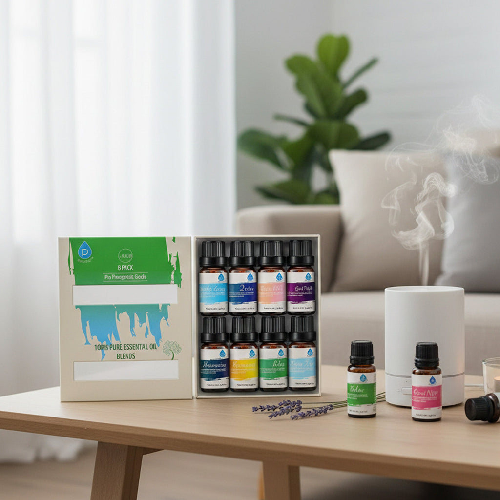 8 Pack of 100% Pure Essential Aromatherapy Oils