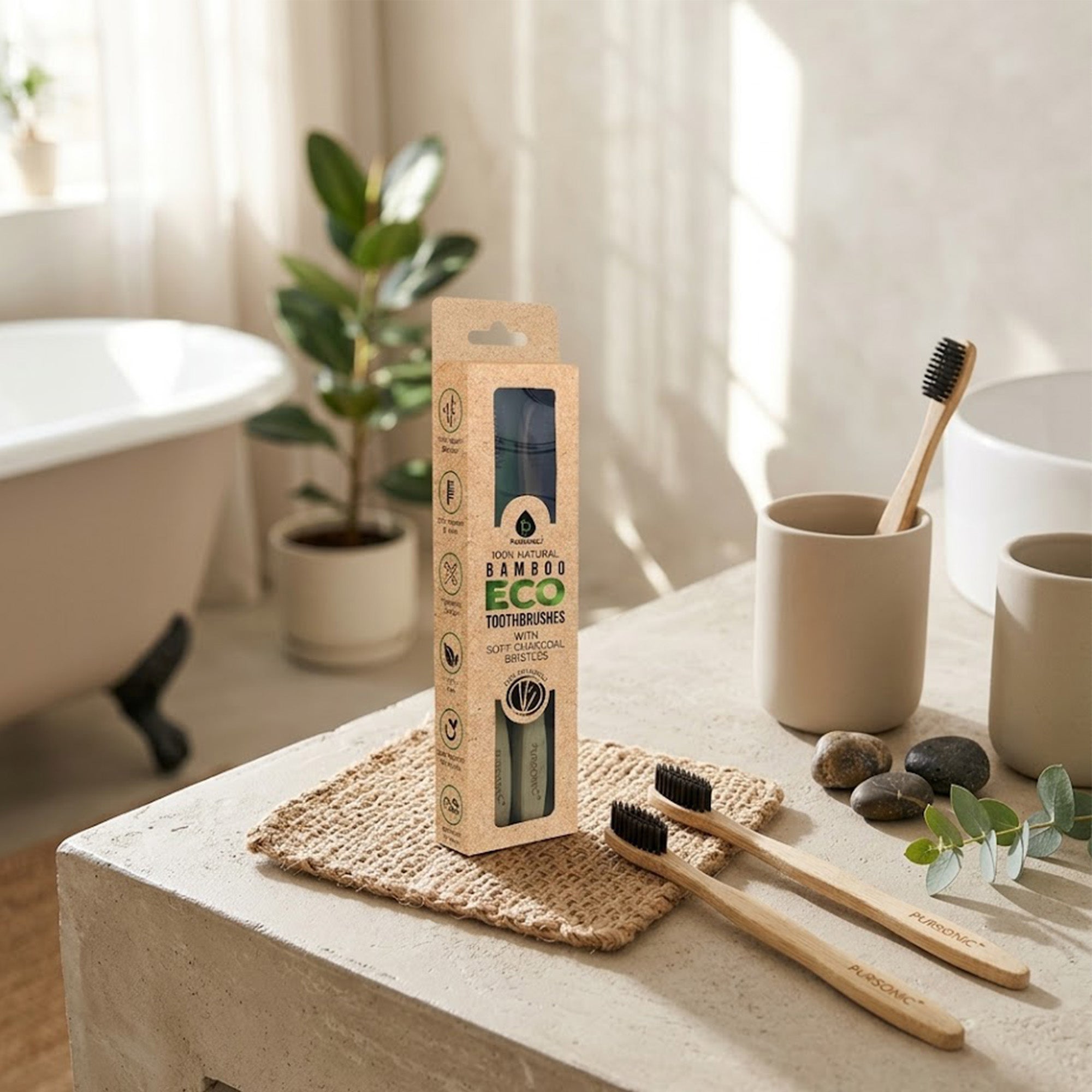 100% Natural Bamboo Toothbrush