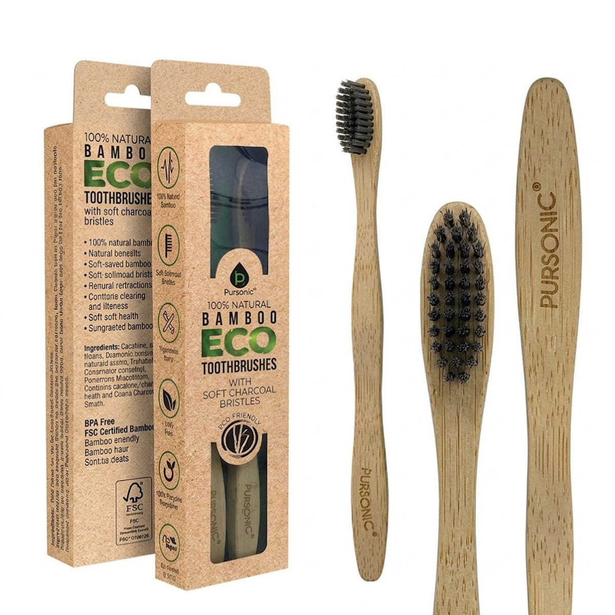 100% Natural Bamboo Toothbrush