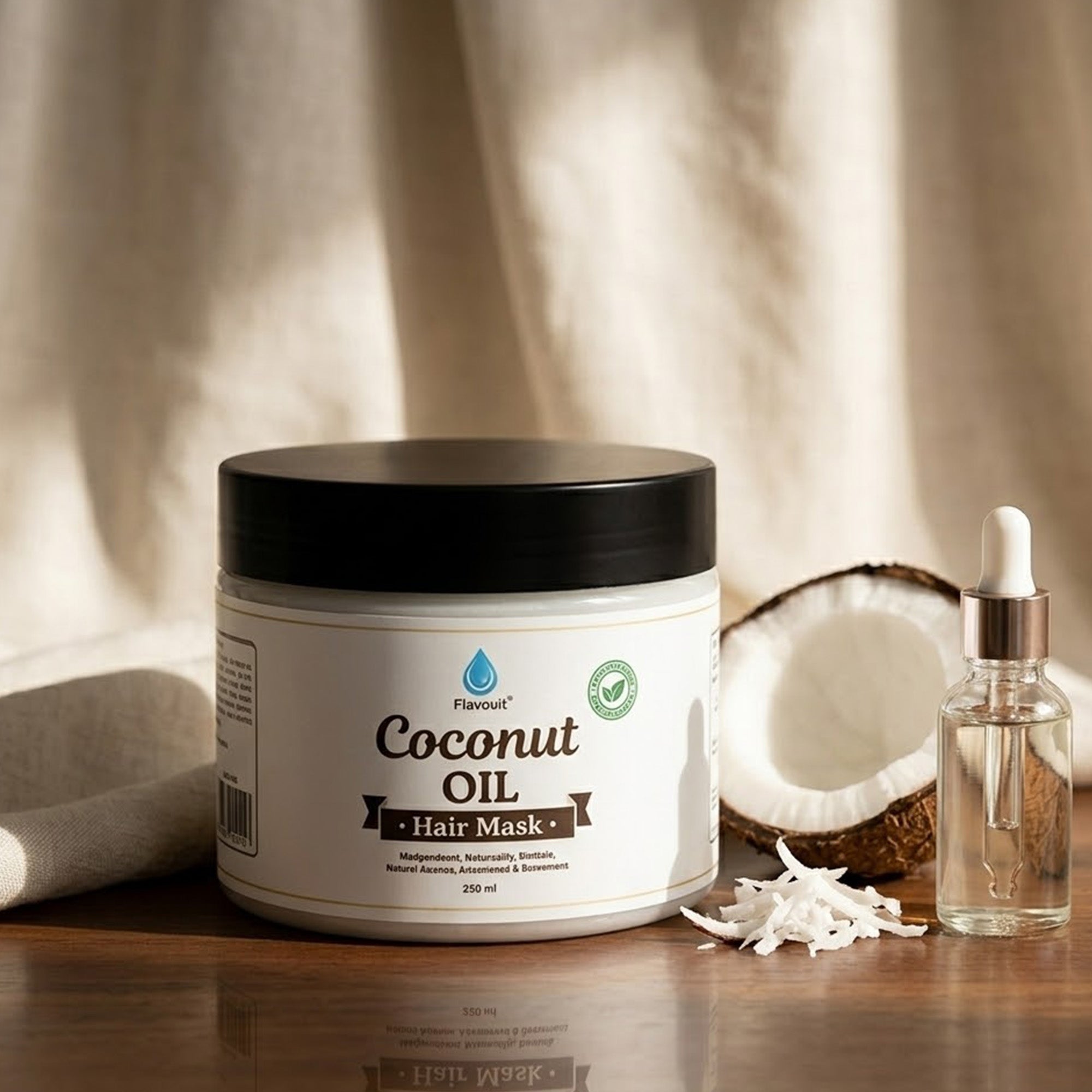 100% Natural Coconut Oil Hair Mask 10 Oz