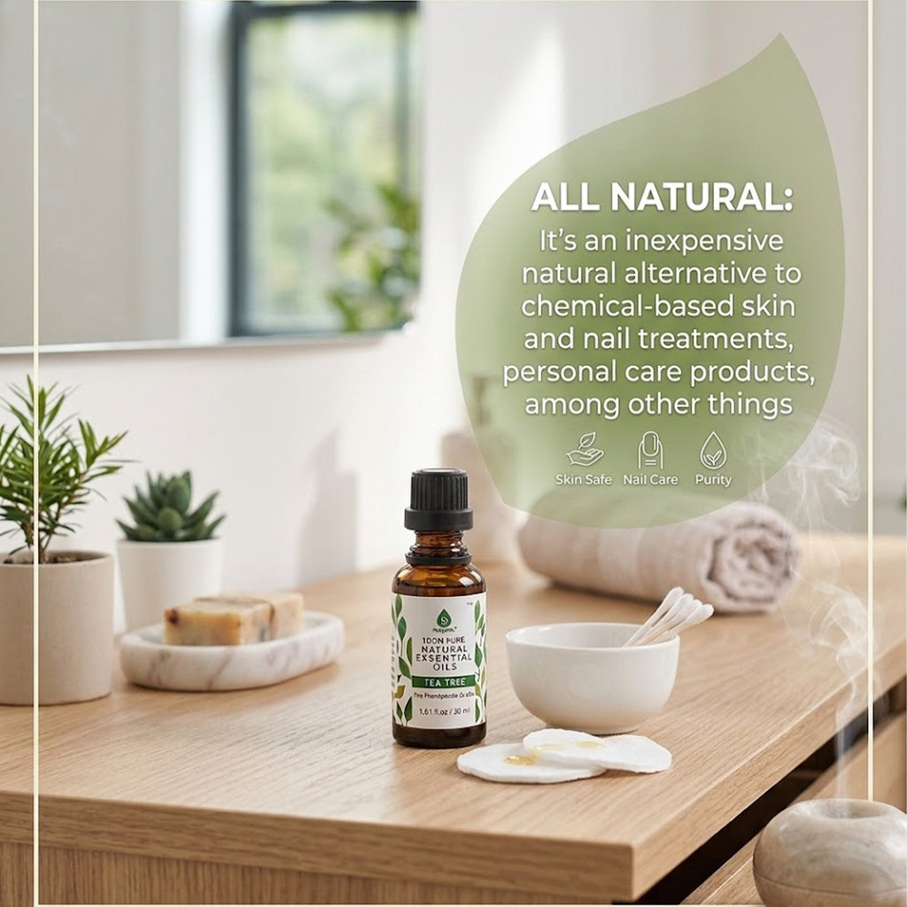 100% Pure & Natural Tea Tree Essential Oils