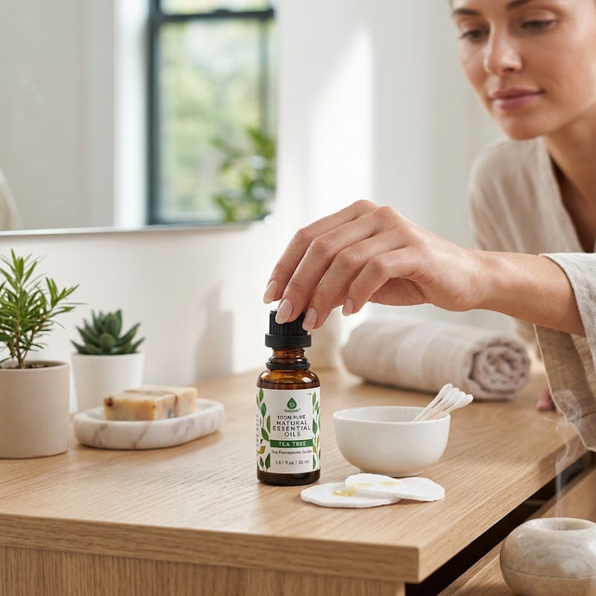 100% Pure & Natural Tea Tree Essential Oils