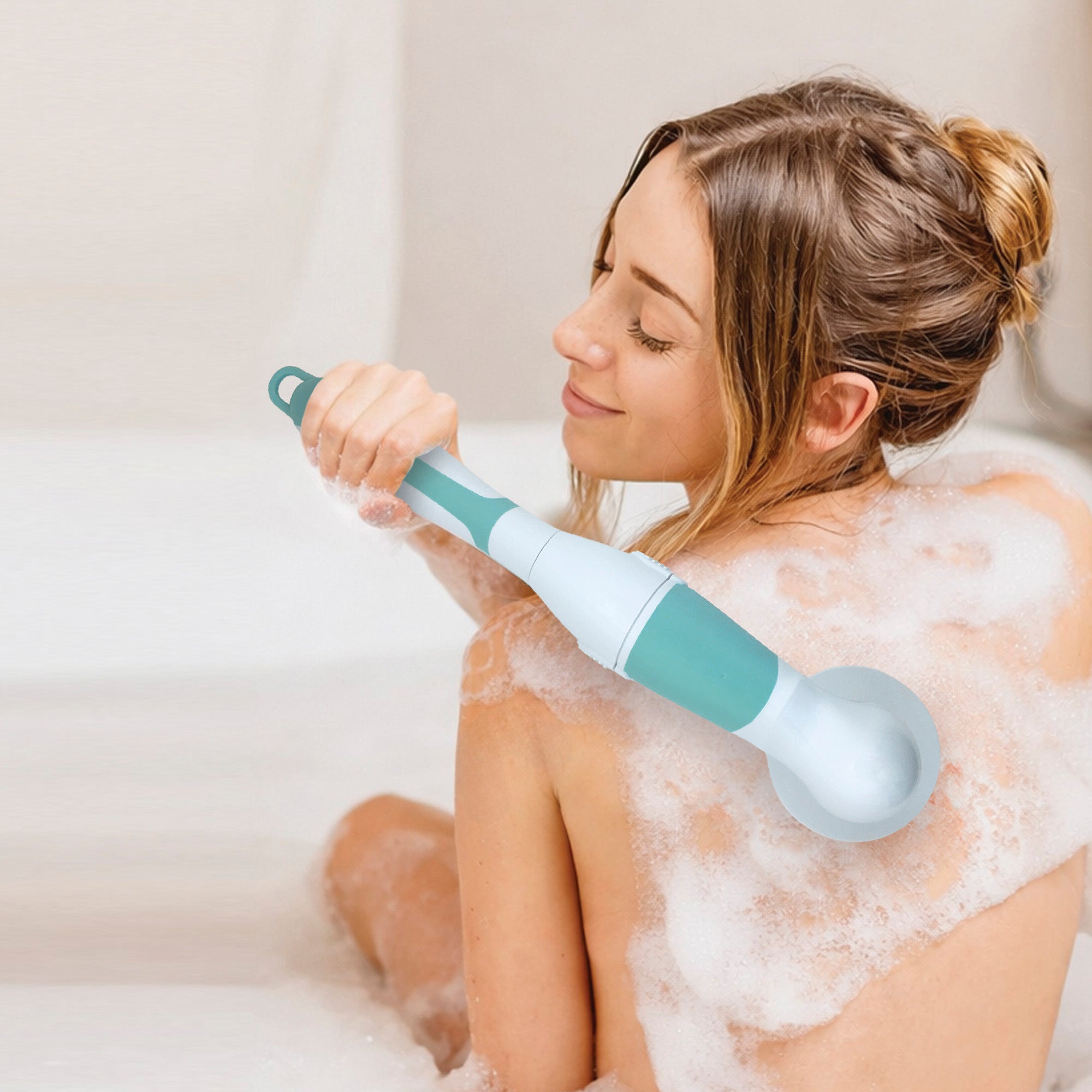 Advanced Facial & Body Cleansing Brush With Extended Handle