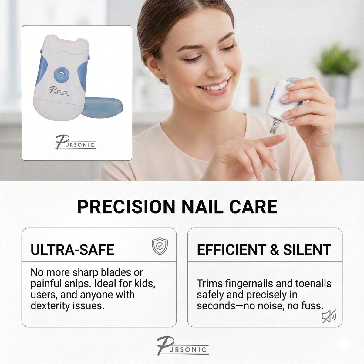 Portable Electric Nail Trimmer & Filer