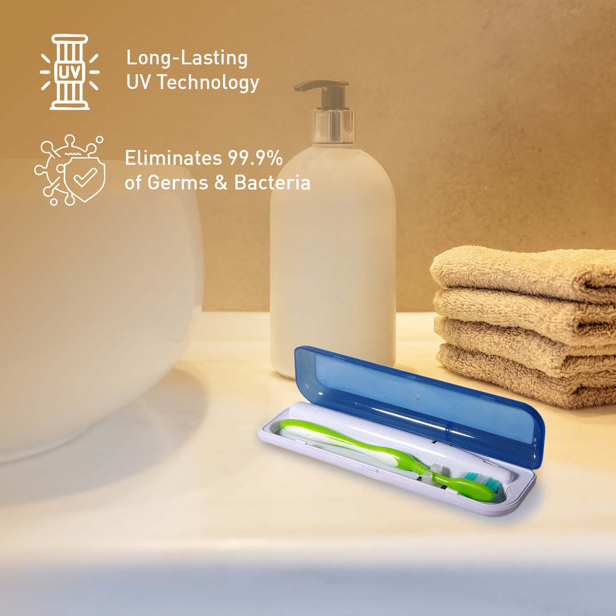 Portable UV Toothbrush Sanitizer