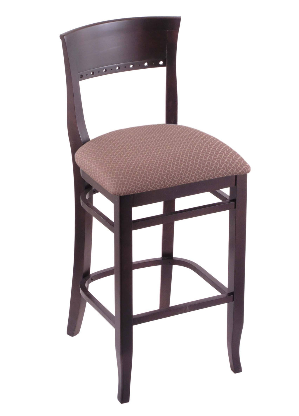30x22 Stool with Dark Cherry Finish, Willow Seat C80944