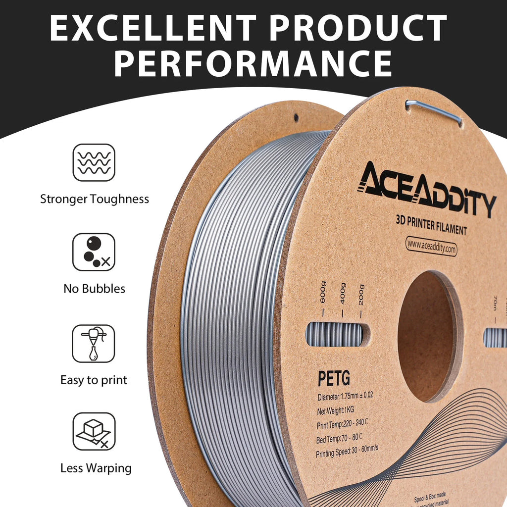 3D Printing Supplies 1.75mm Silver Spool H803951