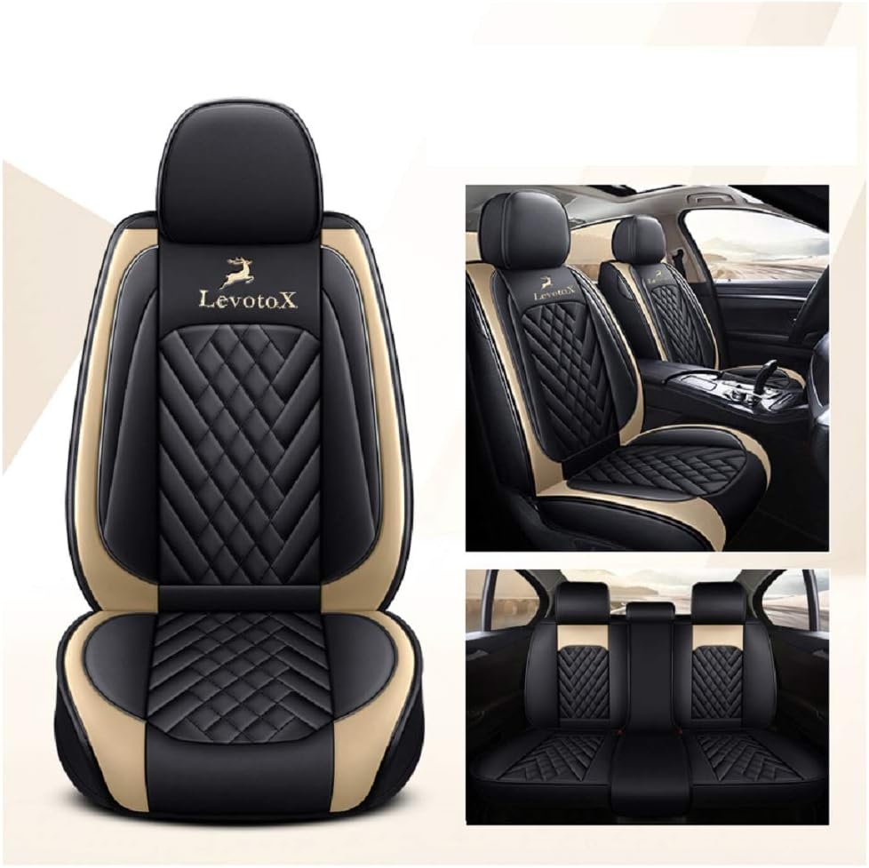 Red Car Seat Covers 5 Seats Full Set S92173