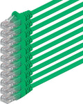 Green 0.25m 10 Pieces Ethernet LAN Cable N79905