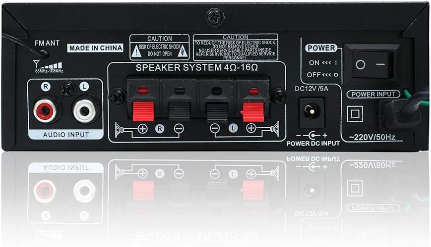 200W Bluetooth Stereo Amplifier with USB, SD Card, FM Radio, Remote Control X4463