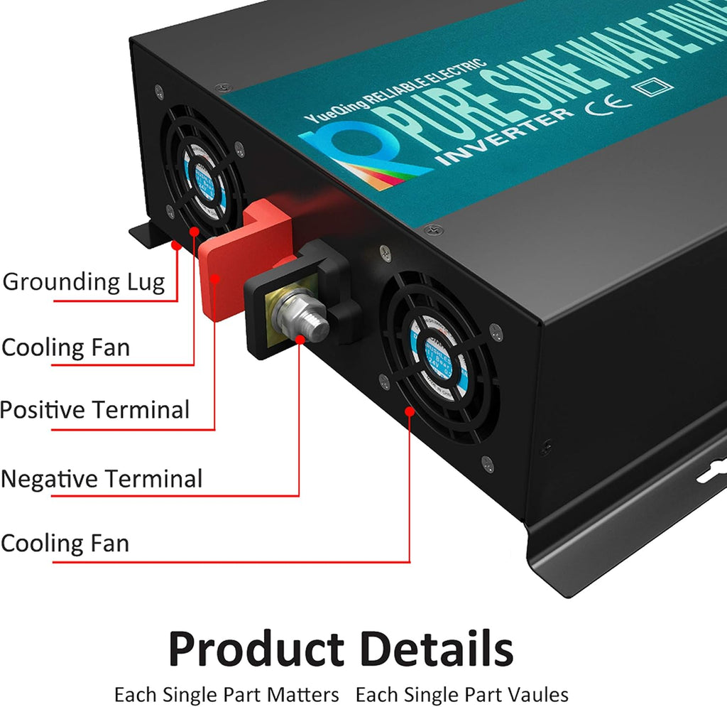 3000W 12V 110~120V Pure Sine Wave Power Inverter Q411648