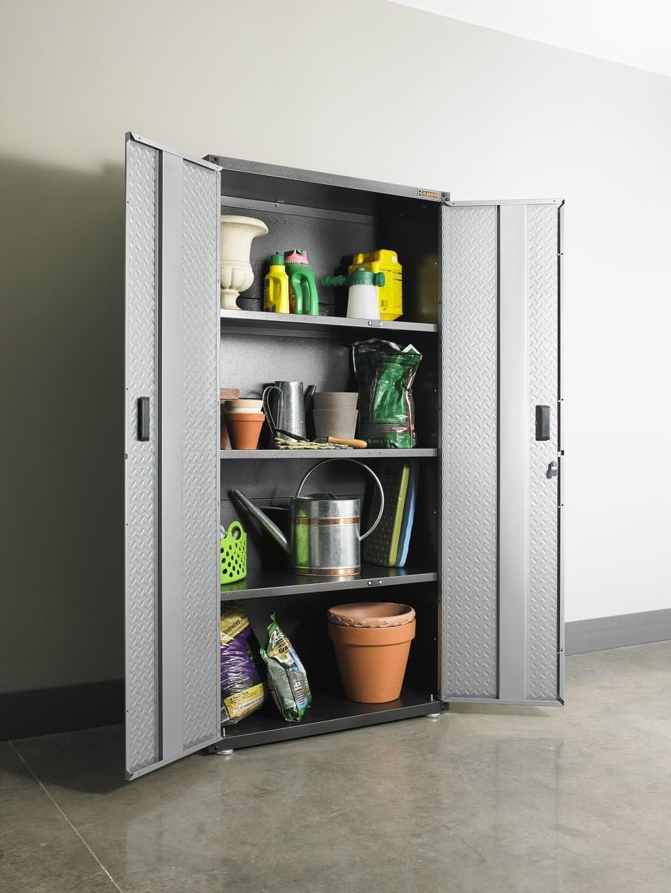 Silver Tread Steel Cabinet H162