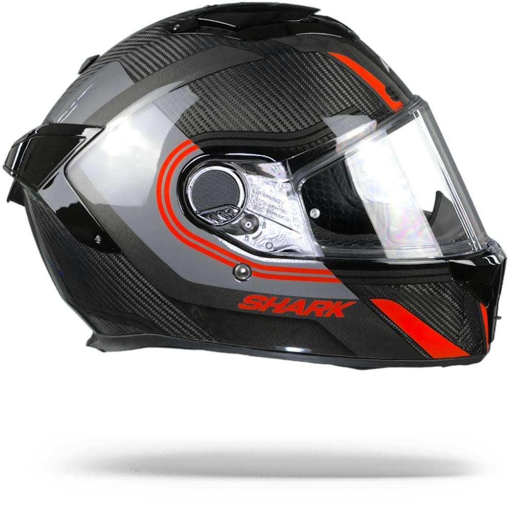 Carbon Anthracite Red Motorcycle Helmet O4086