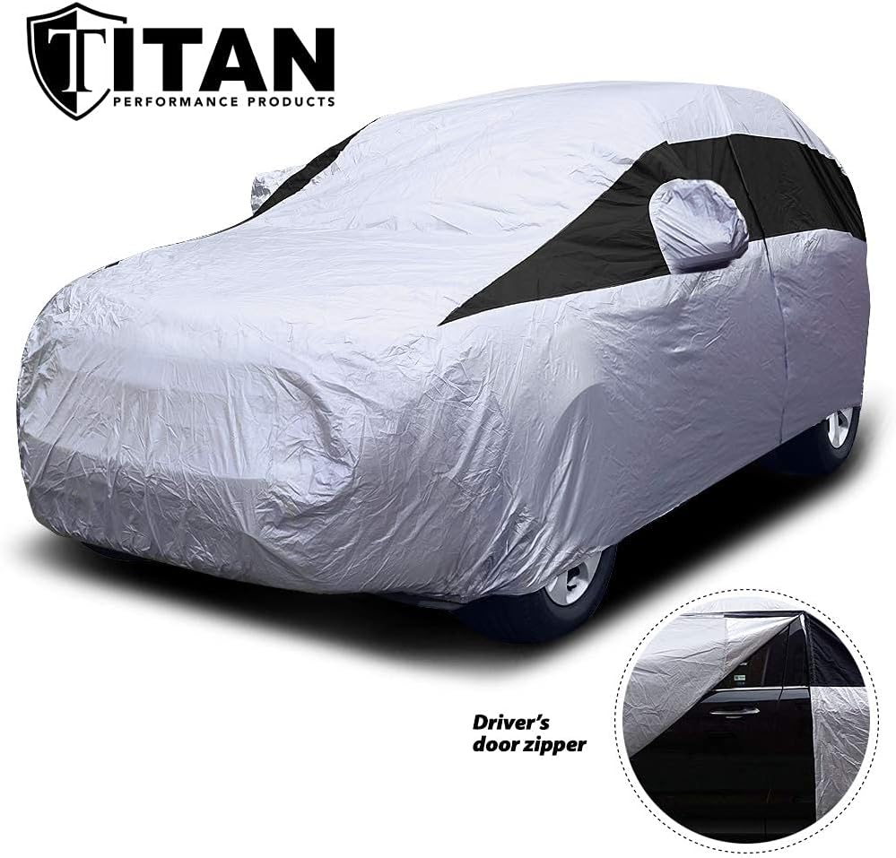 Lightweight Poly 210T Car Cover for Compact Sedans 176-185", Pack of 2 H390550