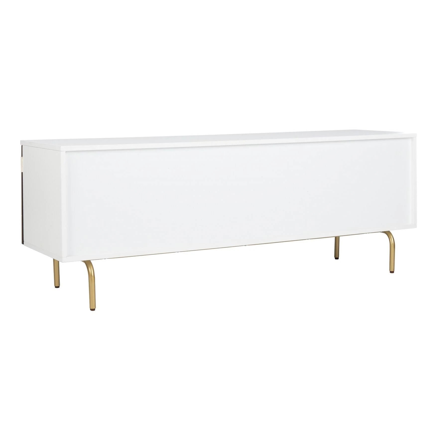 Cream White Washed Media Stand P8634