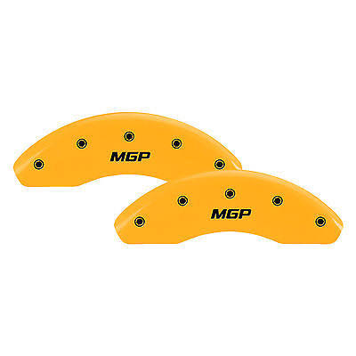 4 Caliper Covers Yellow Finish Black K7946