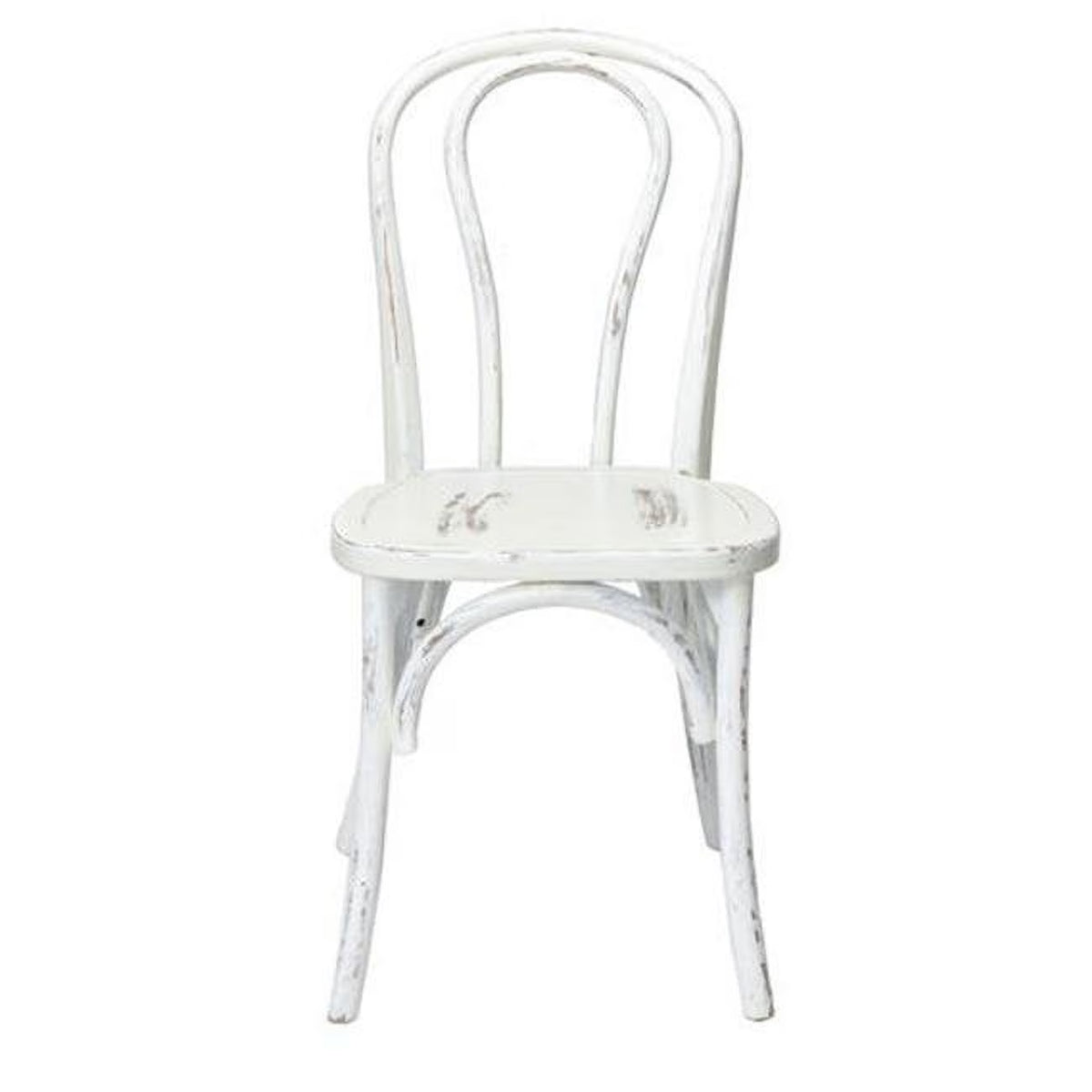 Bentwood Stackable Chair White Wash 35 in. J459