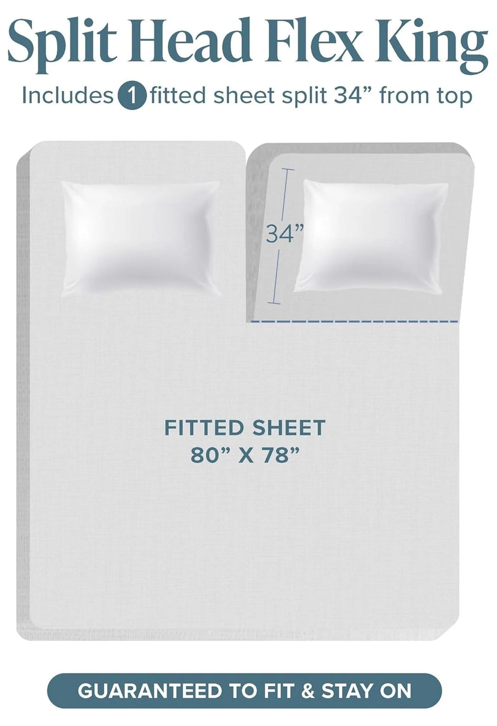 Light Grey 4 Piece Flex King Microfiber Bed Sheet Set T4682