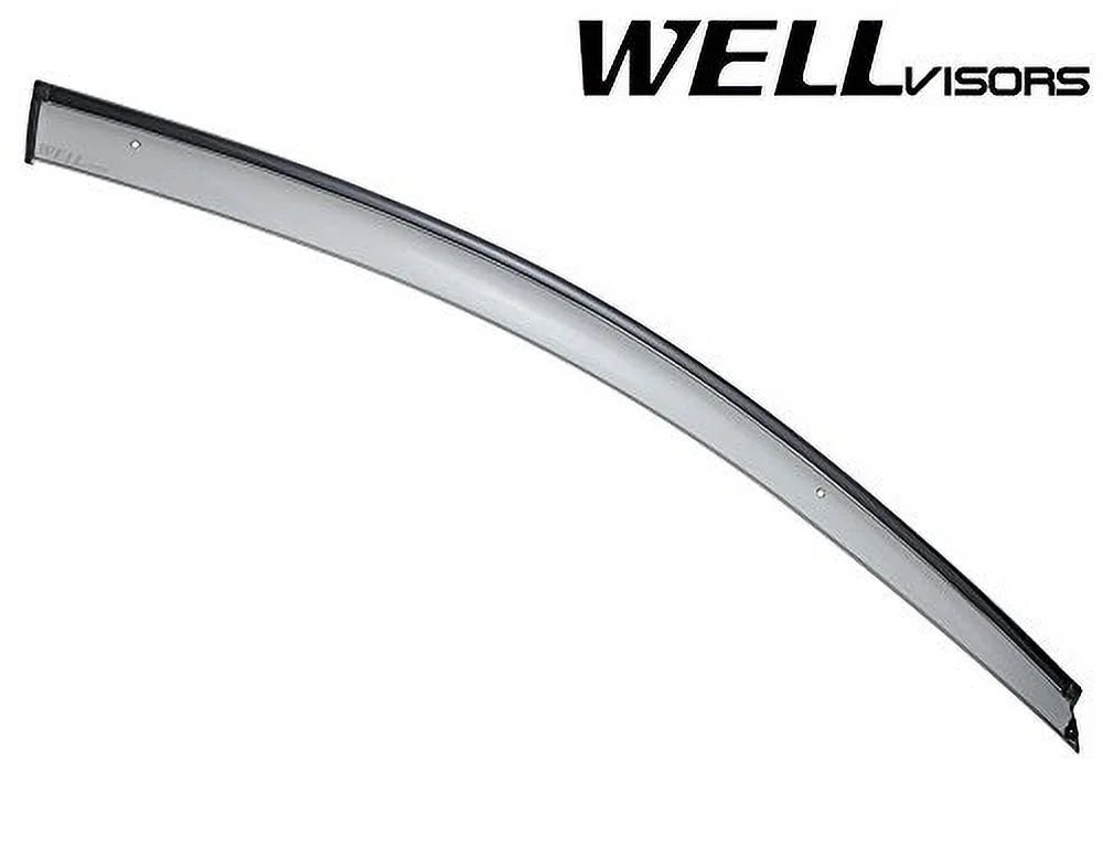 Side Window Wind Deflector Visors with Black Trim T7423