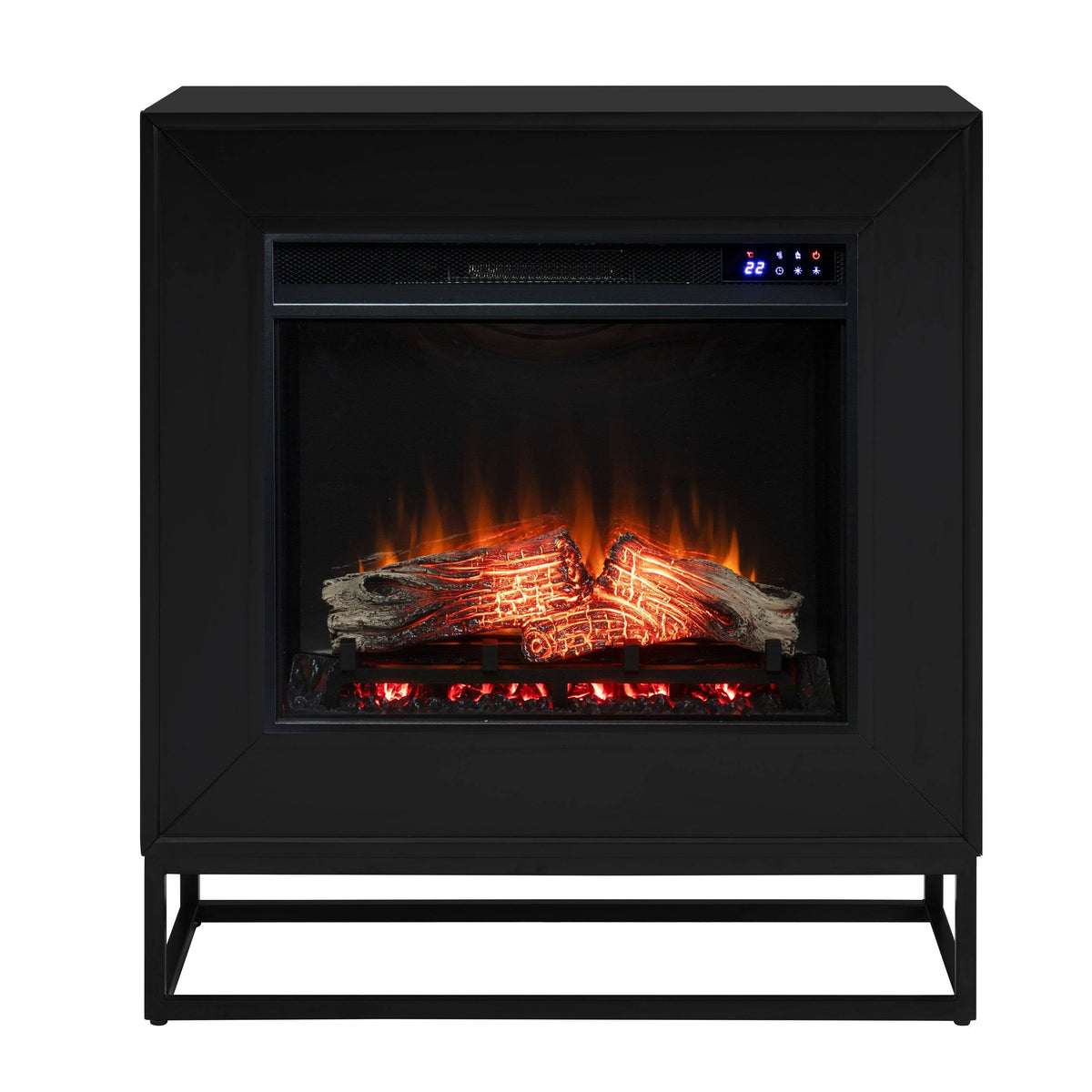 Contemporary Electric Fireplace - Black N986547