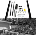 Bike Car Upright Roof Carrier Rack Locking Bike Mount Bracket with Wheel Straps and Lock Pack of 2 F2463