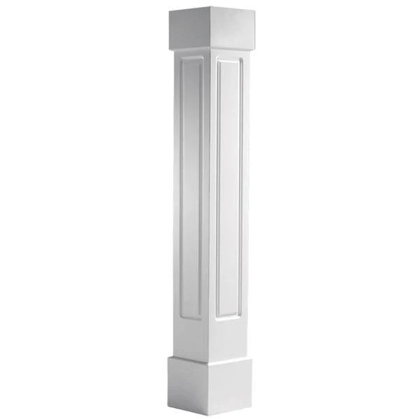 Craftsman Classic Square Non-Tapered Raised Panel Column with Standard Capital and Base G320527