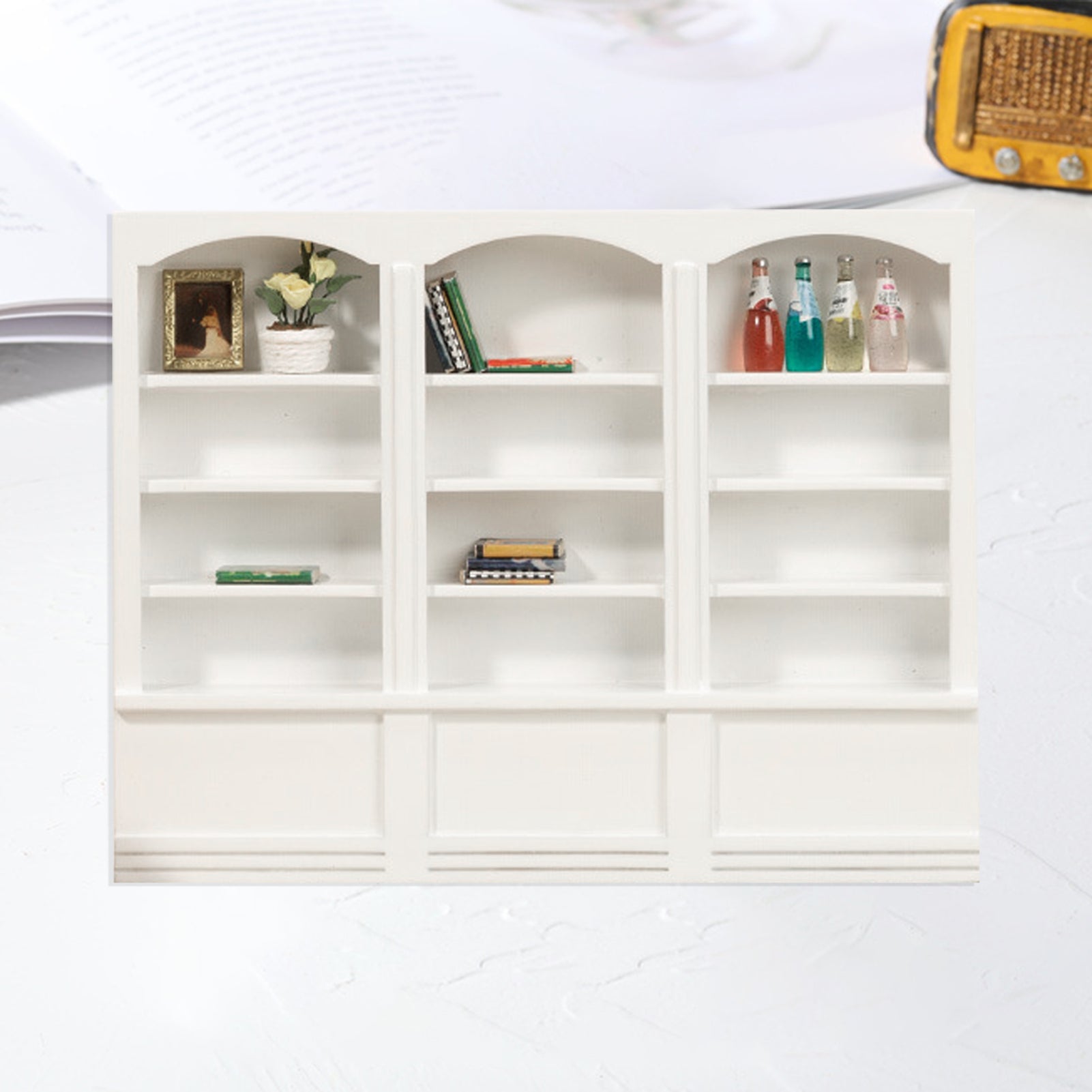 1:12 Wooden Dollhouse Cabinet Miniature Nursery Supplies N7240