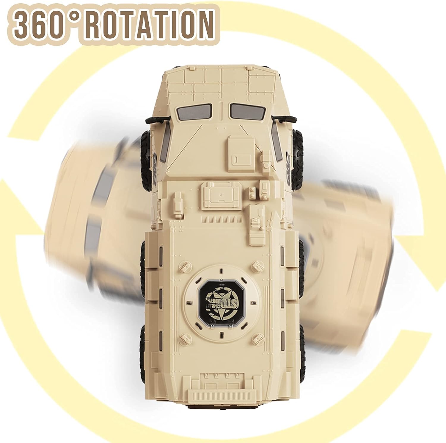 2.4 GHz 6WD RC Military Truck with 2 Batteries M512152