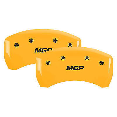 4 Caliper Covers Yellow Finish Black K7946