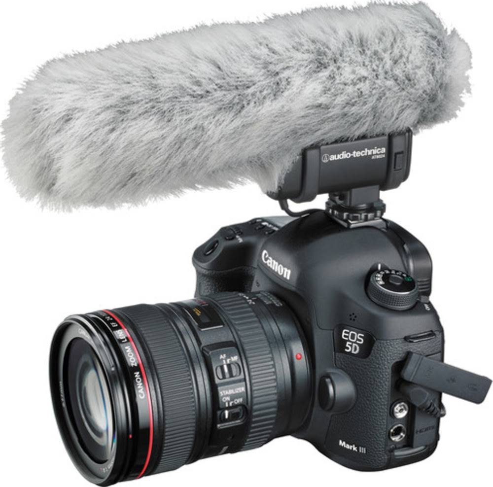 Stereo/Mono Camera-Mount Microphone with Boom Pool and TRS J9938