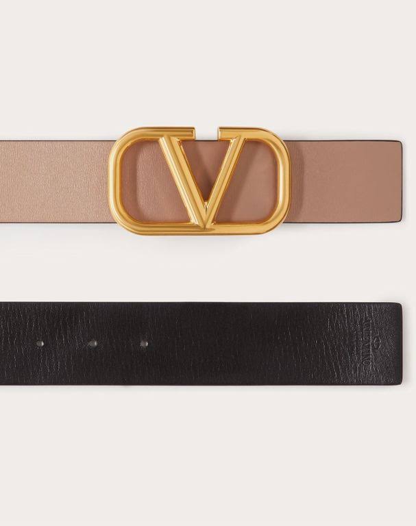Reversible Vlogo Signature Belt in Glossy Calfskin 40mm Y51752