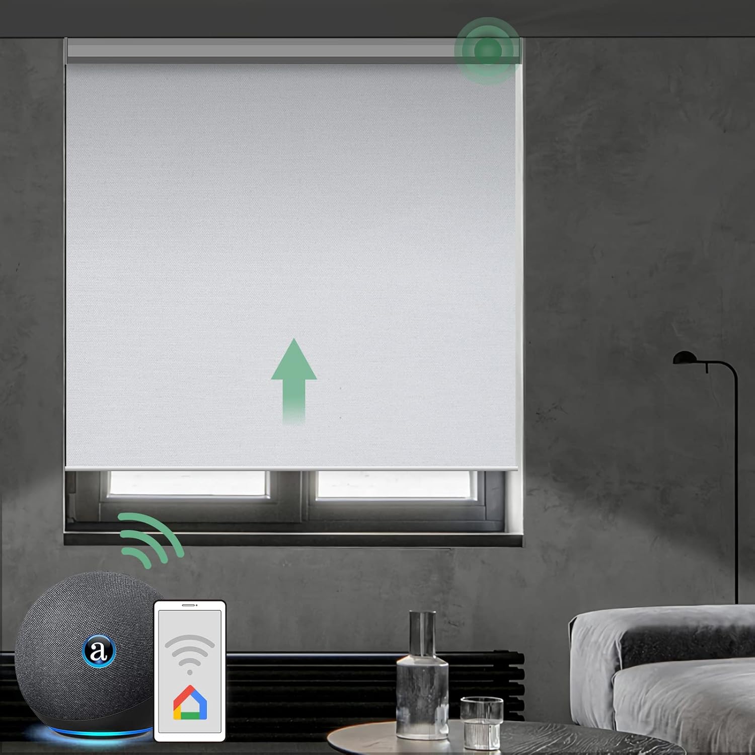 Motorized Blackout Roller Blind with Valance D57208