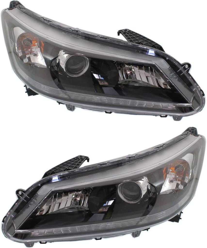 Headlight Assembly Pair with Bulbs O7650