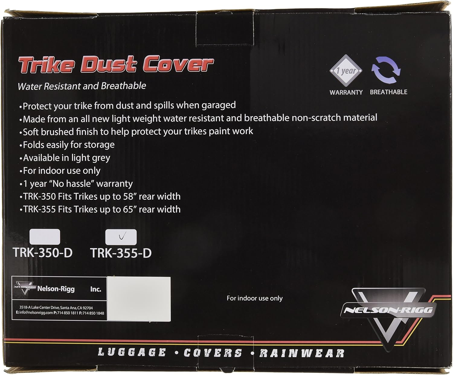 Grey Trike Dust Cover Pack of 2 O507022