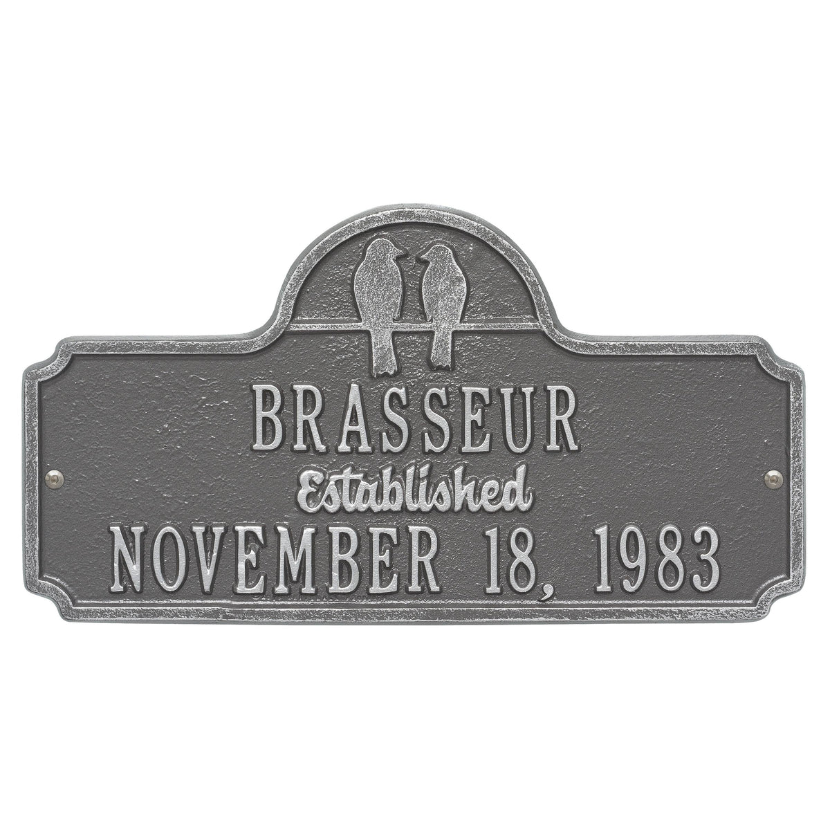 Silver Personalized Plaque F250968