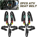 Red 2PCS 5-Point Racing Safety Harness Set with Shoulder Pads Universal Polyester Safety Harness Set D803347