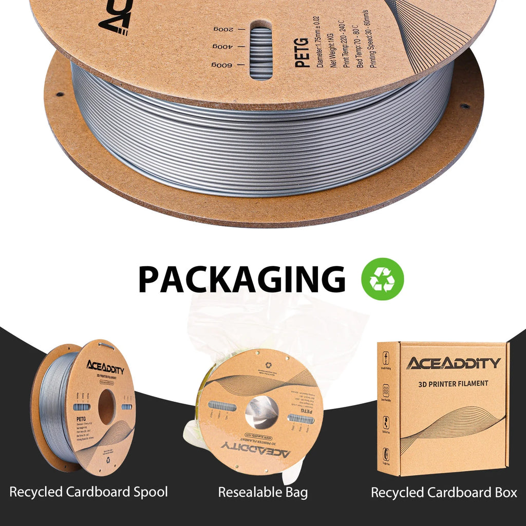 3D Printing Supplies 1.75mm Silver Spool H803951