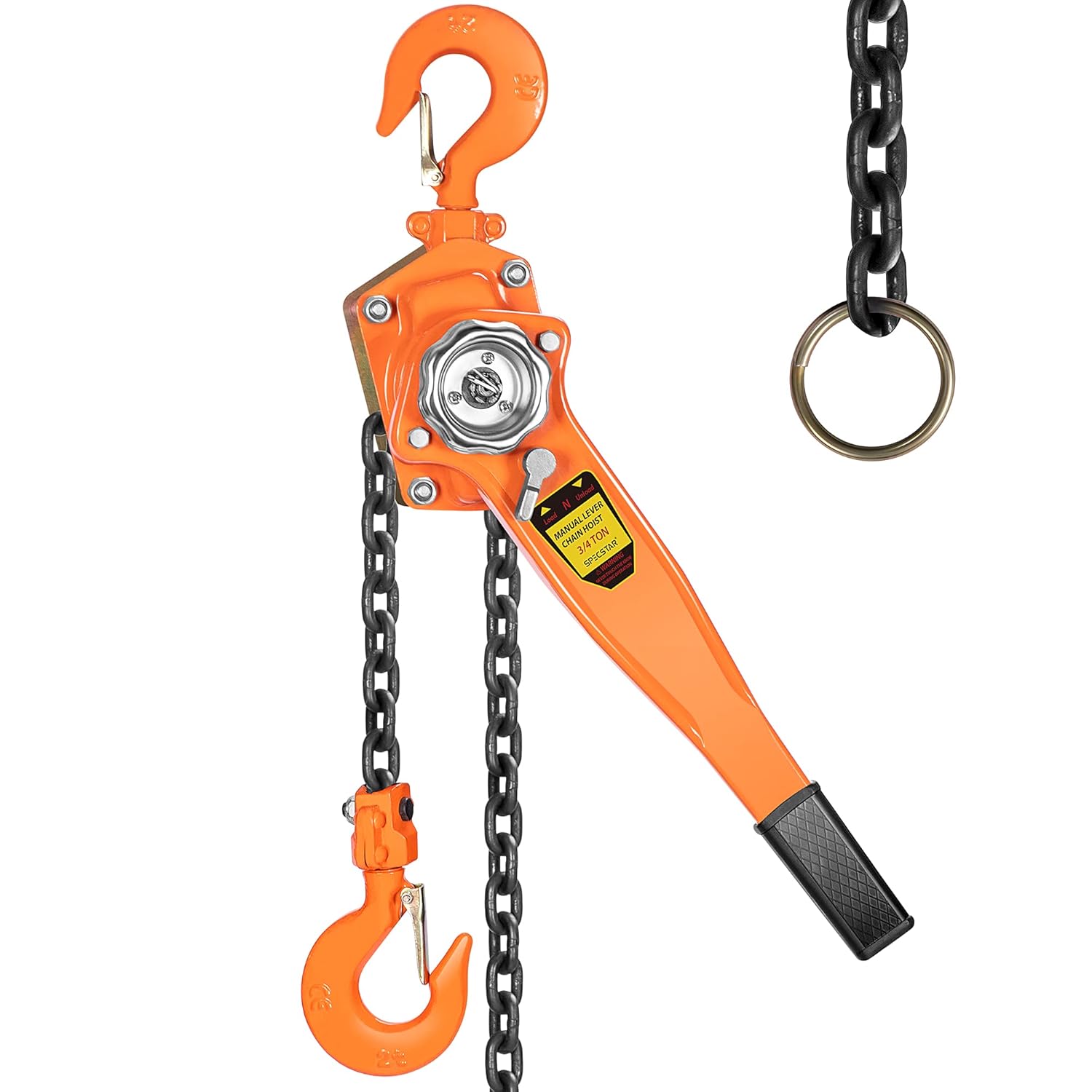3/4 Ton Capacity 5 Feet Lever Chain Hoist with 2 Hooks T88028
