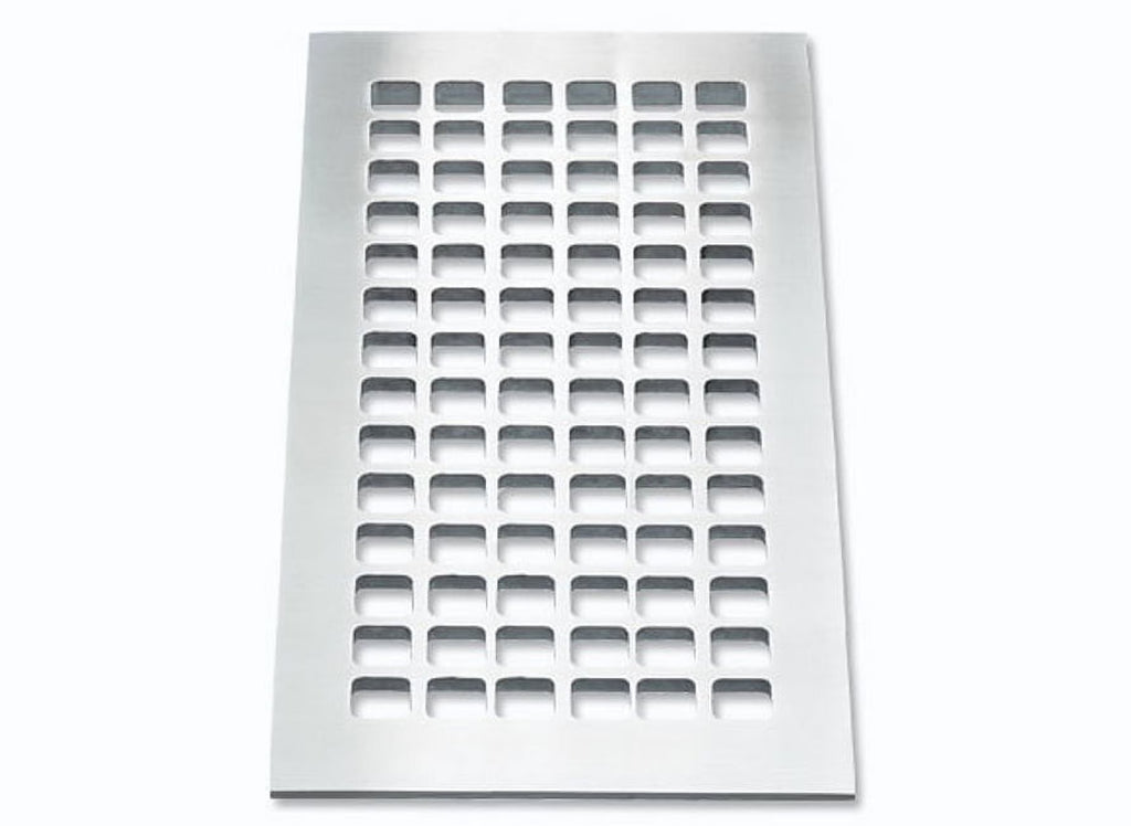 6" X 14" Silver Floor Grille Y355104