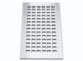 6" X 14" Silver Floor Grille Y355104