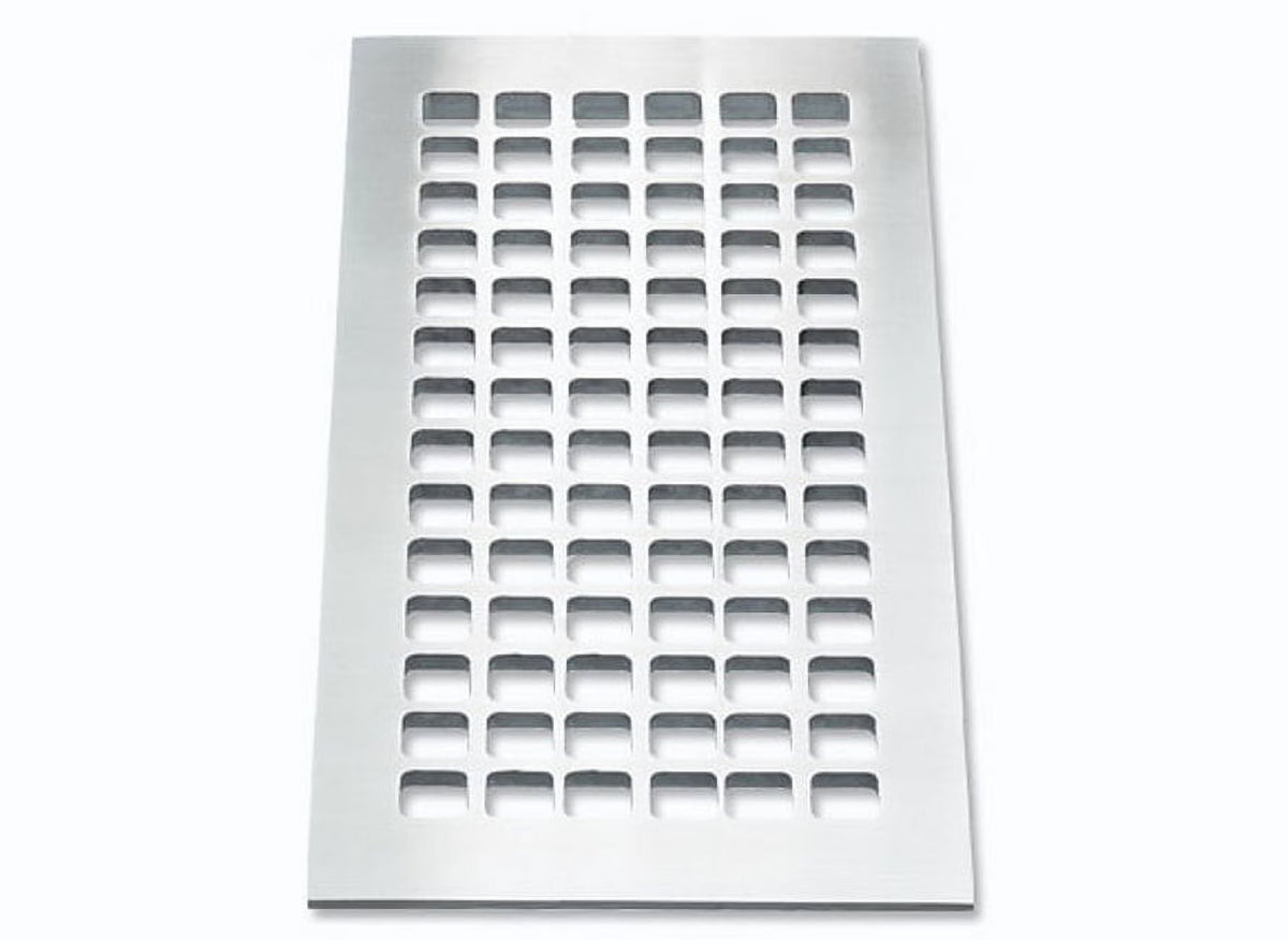 6" X 14" Silver Floor Grille Y355104