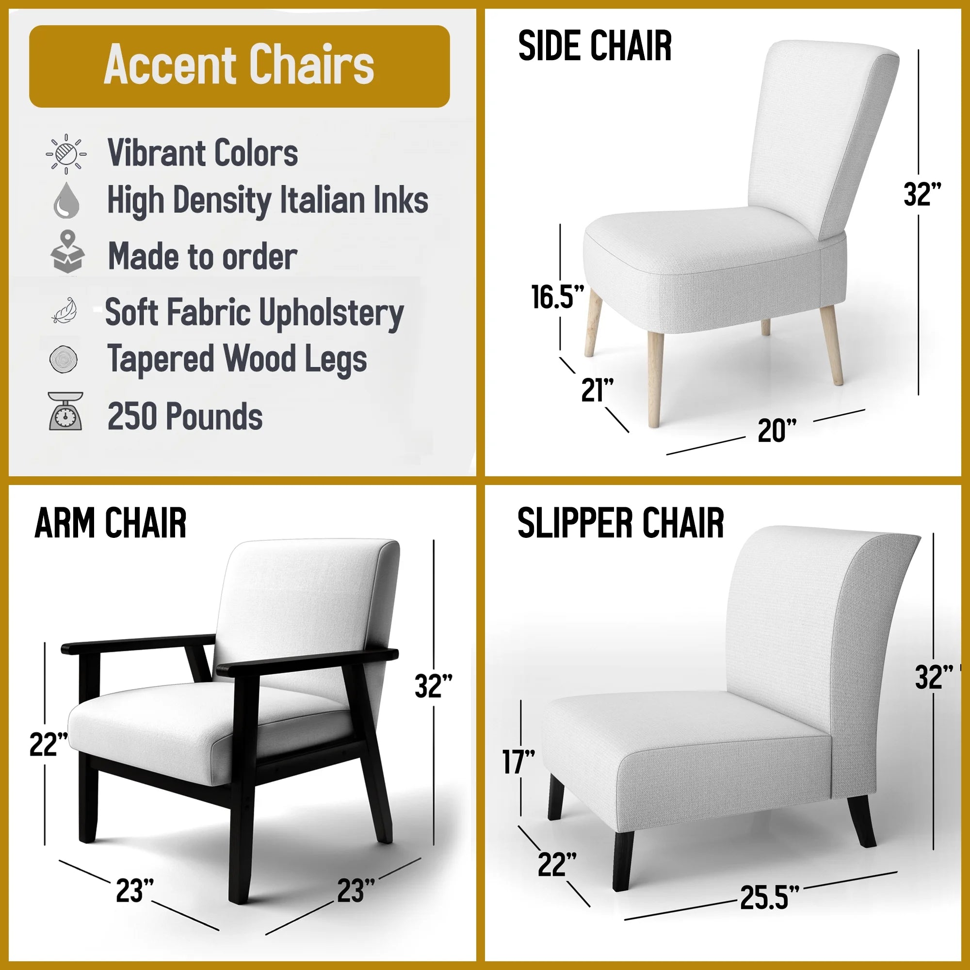 Upholstered Traditional Accent Chair Q4143