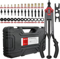 16'' Rivet Nut Tool with 13PCS Metric & Inch Mandrels, 130PCS Rivet Nuts, Plastic Case T706